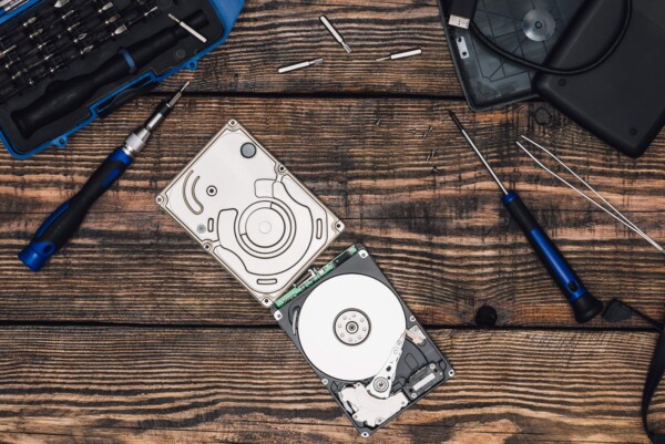 Hard drive shredders