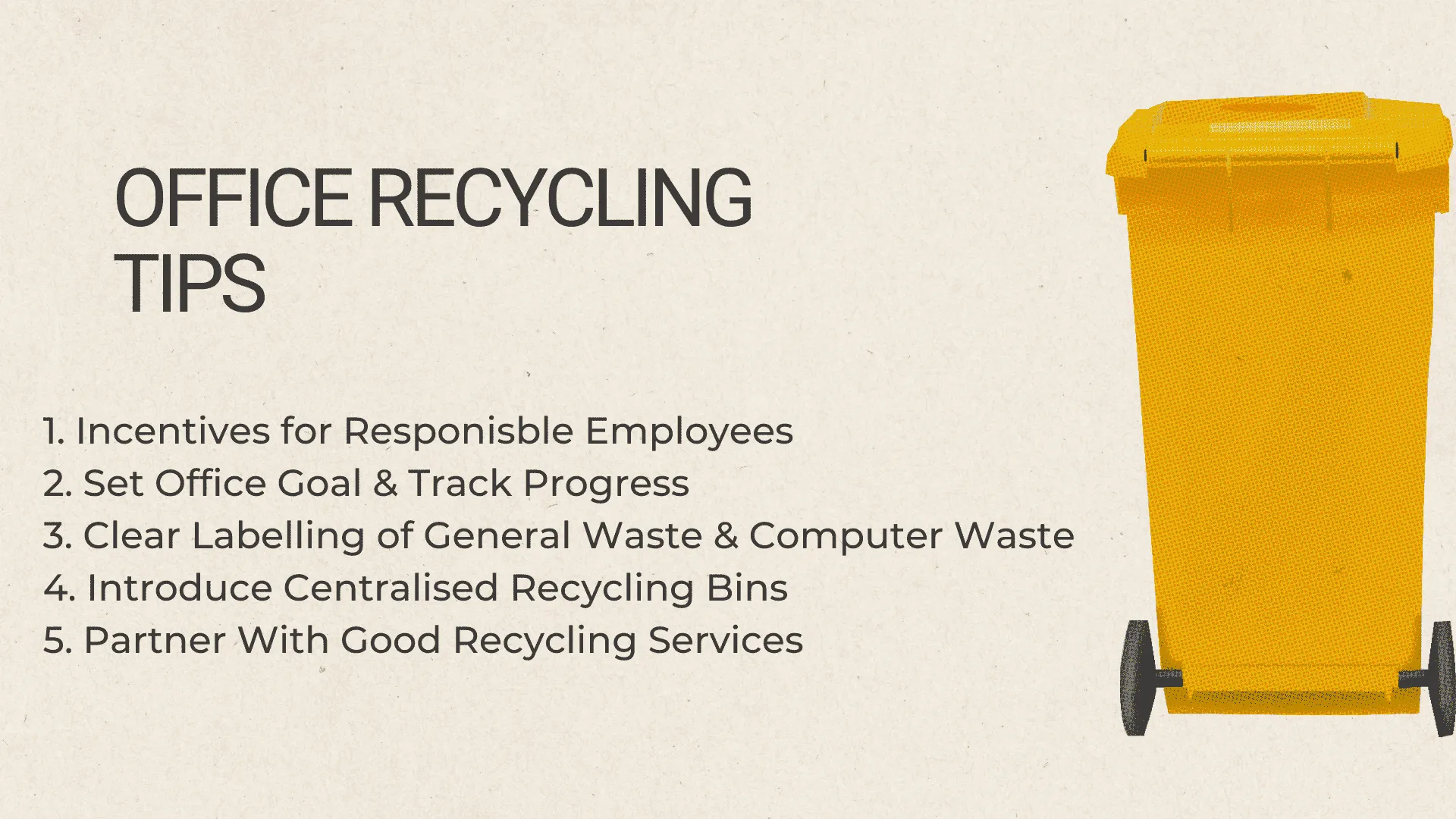 Office recycling tips