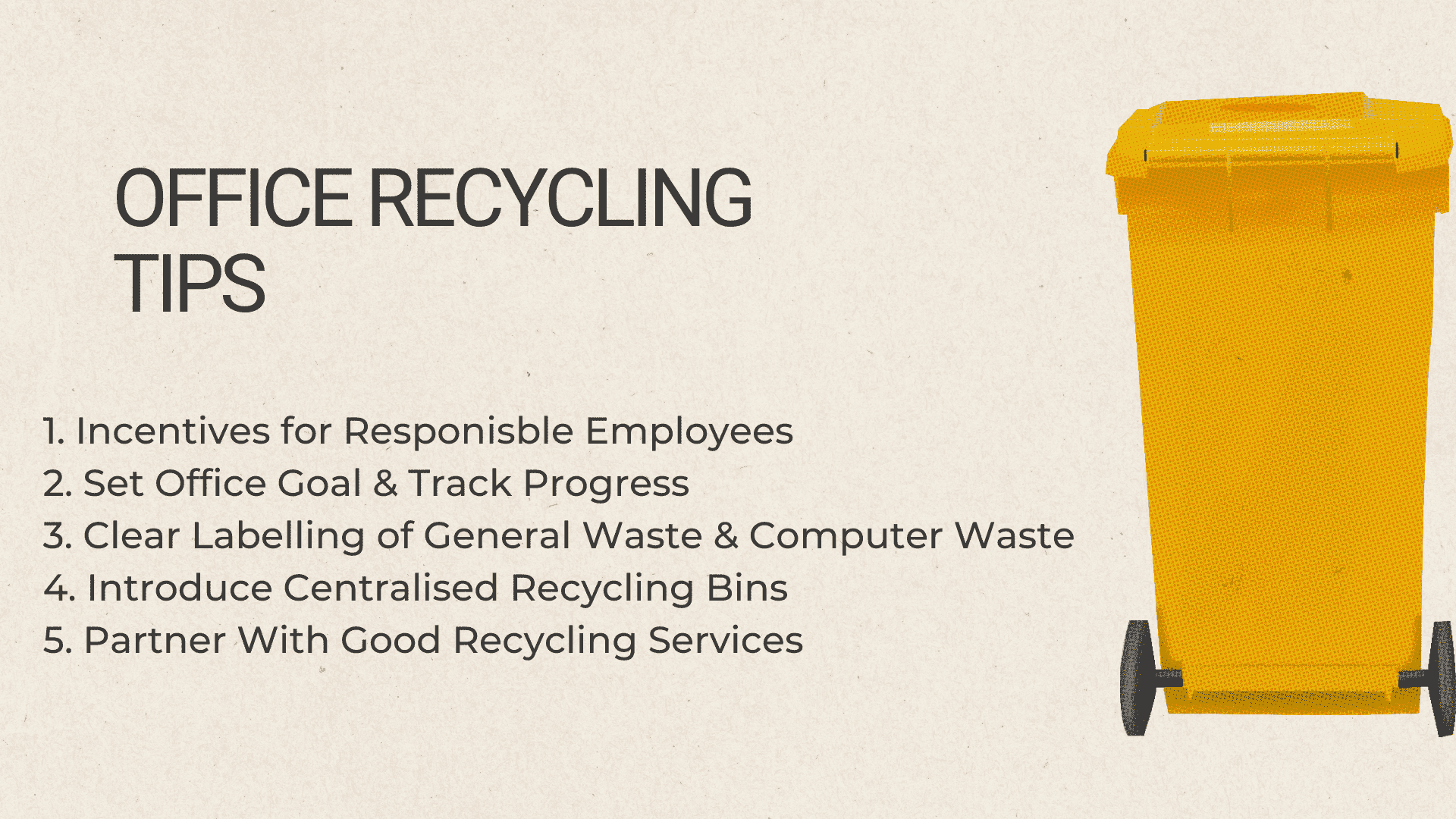Office recycling tips