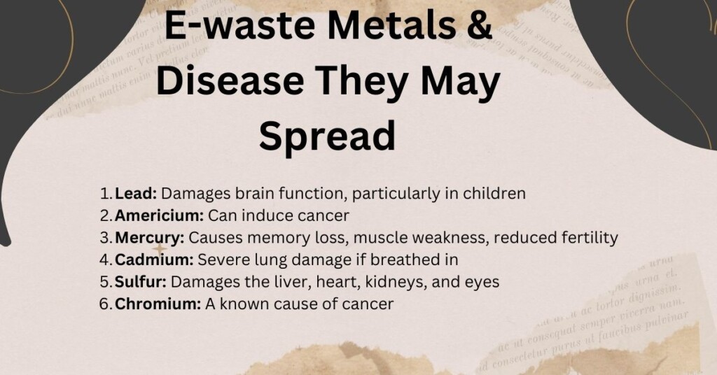 E-waste Metals and Disease They May Spread