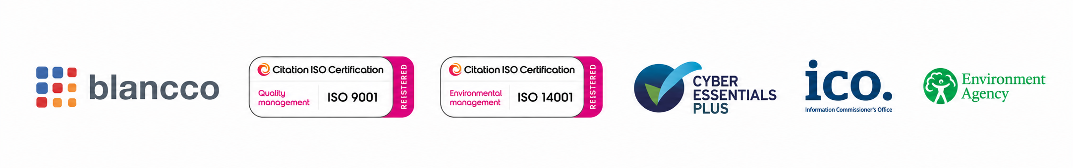 Blancco certified | ISO 9001 Quality Management | ISO 14001 Environmental Management | Cyber Essentials Plus | Environment Agency registered