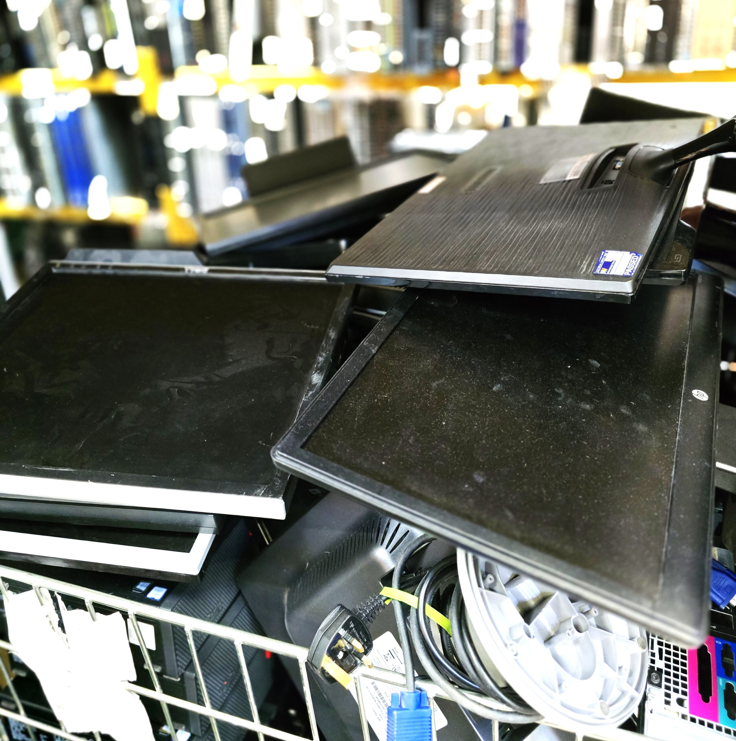 Monitor and screen collection for recycling