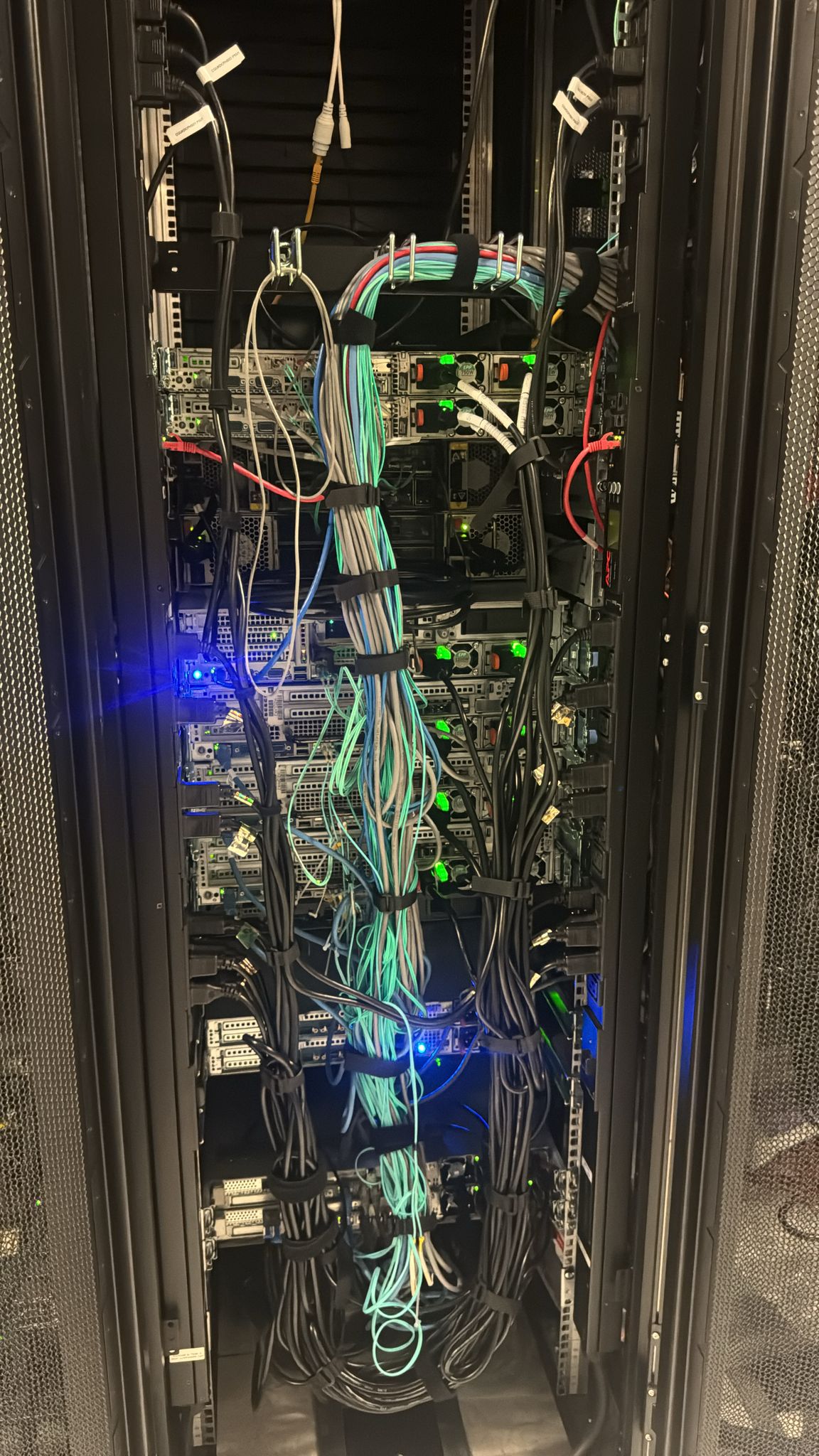 Server rack decommissioning in progress
