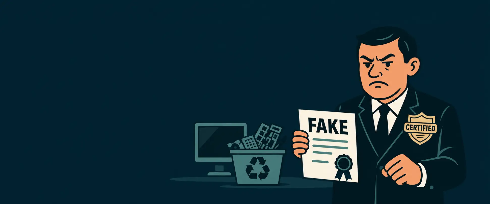 Don’t Trust the Badge: How Fake ‘Certified’ IT Disposal Firms Are Preying on UK Businesses